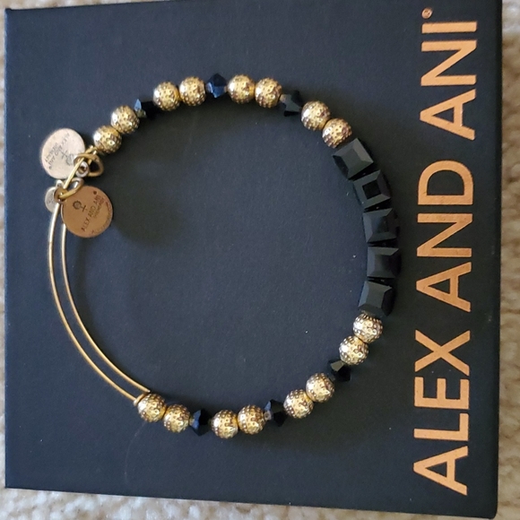 Alex and Ani Jewelry - Alex and Ani Black Beads & Gold Balls